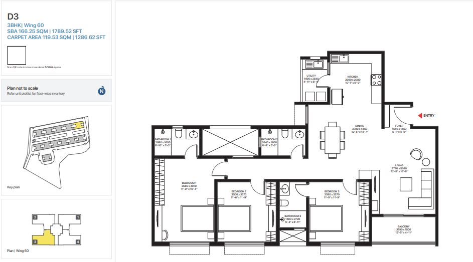 Sobha Ayana Floor plan